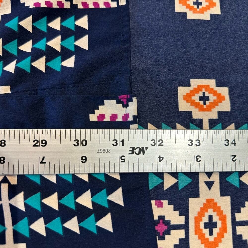 Pink Cattlelac Women’s Large Sleeveless Aztec Tunic Top Navy - Picture 6 of 7